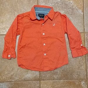 Salmon Colored Nautica Button Down 3T